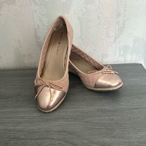 Rose Gold Karen Scott Ballet Wedges